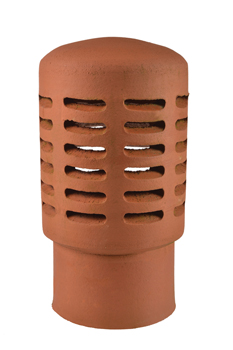 product visual Hepworth Terracotta Stell 150 gas terminal red 205mm height 420mm