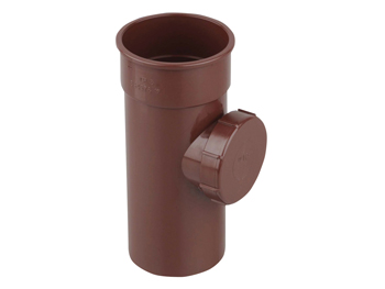 product visual Osma RoundLine access pipe with screwed door 68mm brown
