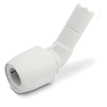 product visual Hep2O Obtuse Bend Spigot 135° 15mm White