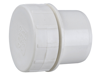 product visual Osma Waste solvent weld access plug 50mm white