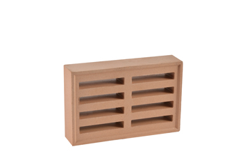 product visual Hepworth Terracotta louvered hole airbrick buff 215x140mm