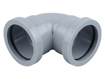 product visual Osma Waste push-fit knuckle bend 90° 32mm grey