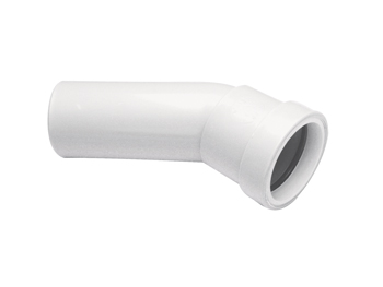product visual Osma Waste push-fit spigot bend 30° 40mm white