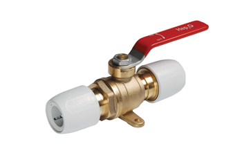 product visual Hep2O Brass Plated Ball Valve 15x15mm