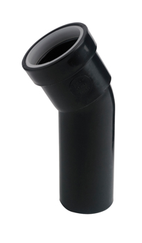 product visual Osma Waste push-fit spigot bend 30° 40mm black