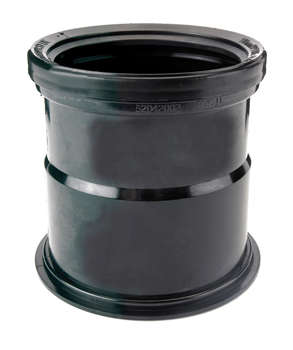 product visual Wavin Soil D/S Acoustic Coupler 110mm Black