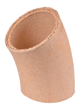 product visual Hepworth Terracotta round flue liner bend 37.5° 225mm