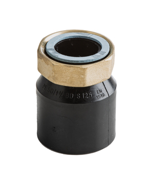 product visual Wavin HDPE brass nut adaptor 1.25"x40mm