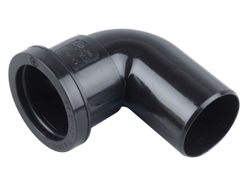 product visual Osma Waste push-fit spigot bend 90° 32mm black