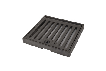 product visual Hepworth Clay square hinged cast iron grating and frame 230mm