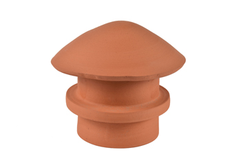 product visual Hepworth Terracotta mushroom top ventilation terminal red 180mm