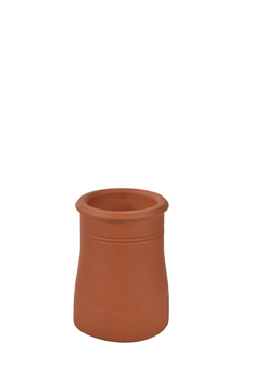 product visual Hepworth Terracotta cannon head chimney pot red height 375mm