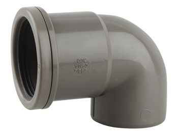 product visual OsmaSoil S/S boss adaptor 90° (ring-seal) 50mm grey