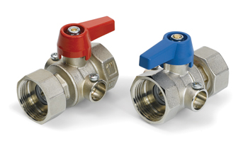 product visual Pair of ball valves Stainless man. 1"