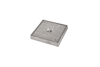 product visual Hepworth Clay square alloy cover plate and frame 150mm