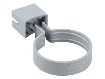 product visual Osma RoundLine pipe or socket bracket 68mm grey