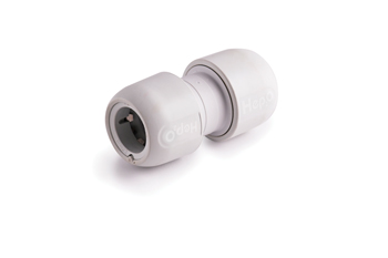 product visual Hep2O Straight Connector 22mm White
