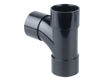 product visual Wavin PVC-C Solvent Weld Waste Tee 87.5° 50mm Black
