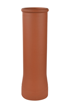 product visual Hepworth Terracotta roll top chimney pot red height 900mm