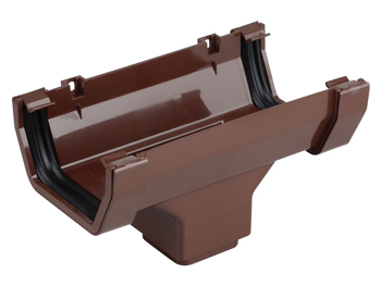 product visual Osma SquareLine running outlet 100mm brown