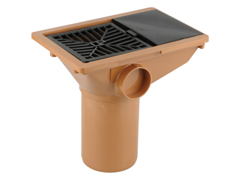 product visual Wavin Sewer Plain Ended Vertical Inlet Hopper 110mm