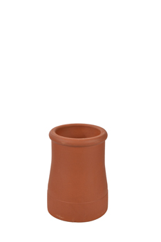 product visual Hepworth Terracotta roll top chimney pot red height 375mm
