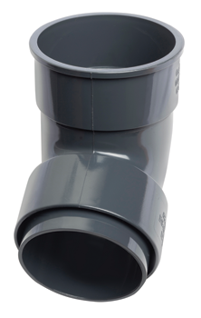 product visual Wavin RoundLine Offset Bend Socket 68mm Anthracite Grey