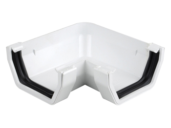 product visual Wavin Squareline Gutter Angle 90° 100mm White