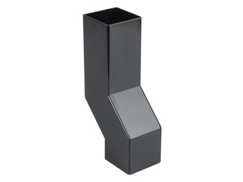 product visual Wavin Squareline Pipe Wall Offset 61mm Black