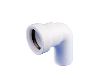 product visual Osma Waste push-fit spigot bend 90° 32mm white