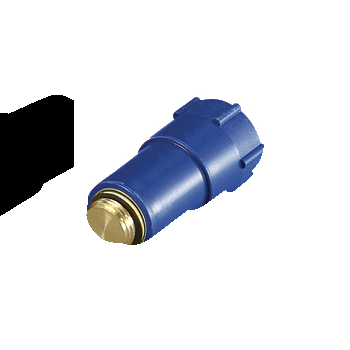 Produktbillede Prop f/ 1/2" batteritilslut. blå