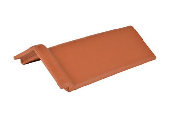 product visual Hepworth Terracotta capped angle ridge tile red 115° length 450mm