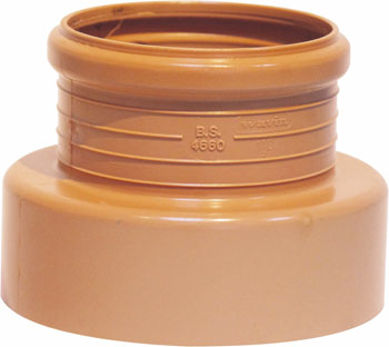 product visual Wavin Sewer Clay Spigot Adaptor 160mm