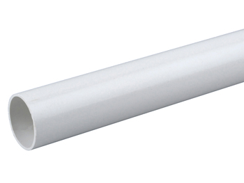 product visual Osma Waste solvent weld plain ended pipe 40mm white 3m