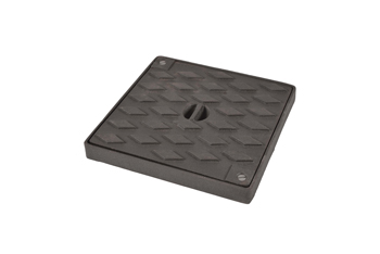 product visual Hepworth Clay square cast iron cover plate and frame 225mm