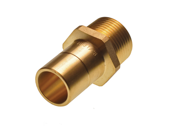 product visual Hep2O Male Adaptor Brass Spigot Adaptor 1"x28mm