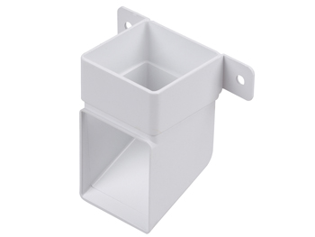 product visual Wavin Squareline Pipe Shoe And Bracket 61mm White