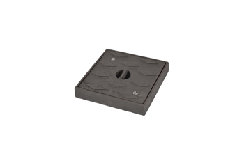 product visual Hepworth Clay square cast iron cover plate and frame 150mm