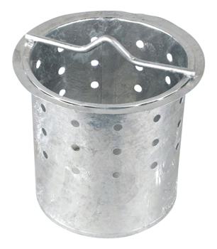 product visual Wavin Sewer Perforated Galvanised Steel Catchment Bucket