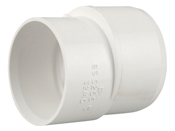 product visual Wavin ABS Solvent Weld Waste Level Invert Reducer 40x32mm White