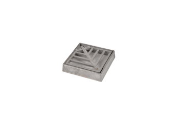 product visual Hepworth Clay square hinged aluminium grating and frame 120mm