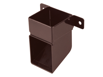 product visual Osma SquareLine pipe shoe and bracket 61mm brown