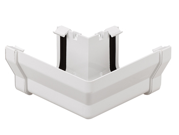 product visual Wavin StormLine Gutter Angle External 90° 111mm White