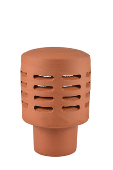 product visual Hepworth Terracotta Stell 125 gas terminal red 160mm height 345mm