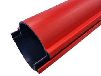 Produktbillede 120 rød delbar kabelrør 3m