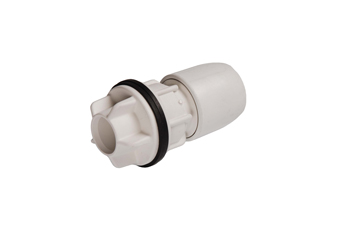 product visual Hep2O Imperial Tap Connector 0.5x1/2" White