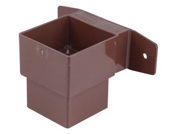 product visual Osma SquareLine pipe connector and bracket stand off 61mm brown