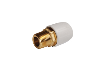 product visual Hep2O male brass adaptor 0.5"x10mm white