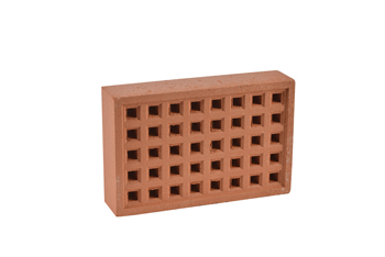 product visual Hepworth Terracotta square hole airbrick red 215x140mm